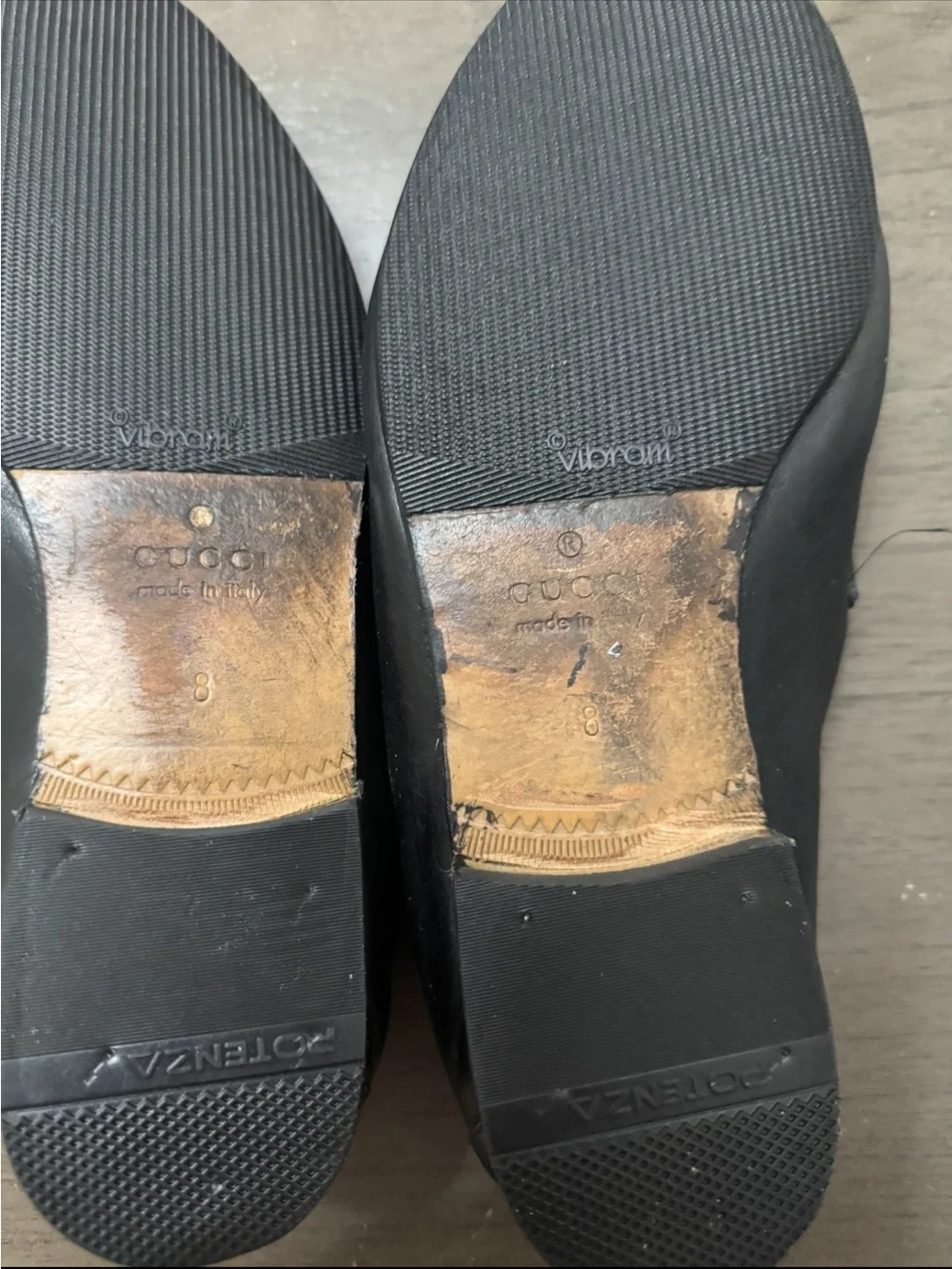 Gucci Black Leather Horsebit Slip-On Loafers